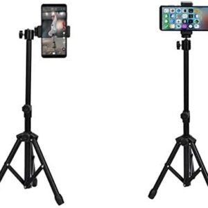 حامل جوال ثلاثي للتصوير, مثبت جوال للتصوير, قابل لتغيير الأبعاد, يوفر جميع الزوايا للتصوير.